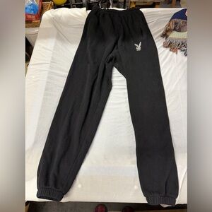 Playboy rhinestone logo jogging pants
